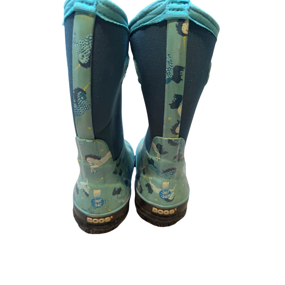 Bogs Kids Unicorn Print Waterproof Insulated Boots -30° Winter Rain Snow Size 12 - Picture 3 of 7